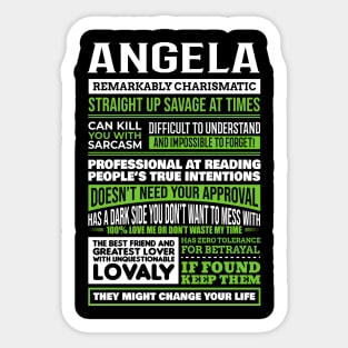 Angela Sticker